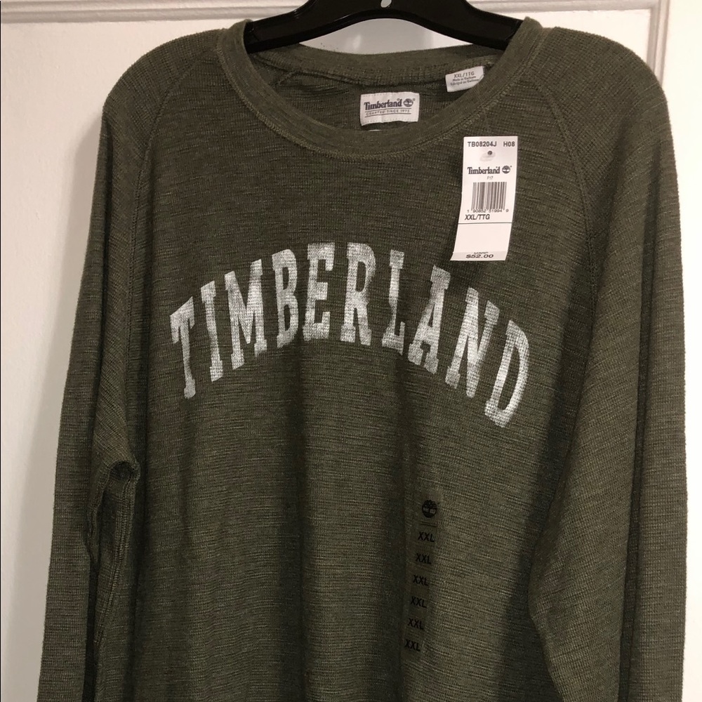 Men’s Timberland green shirt